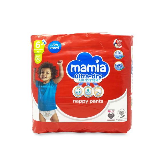 Nappy Pants Size 6+ 30 Pack Mamia